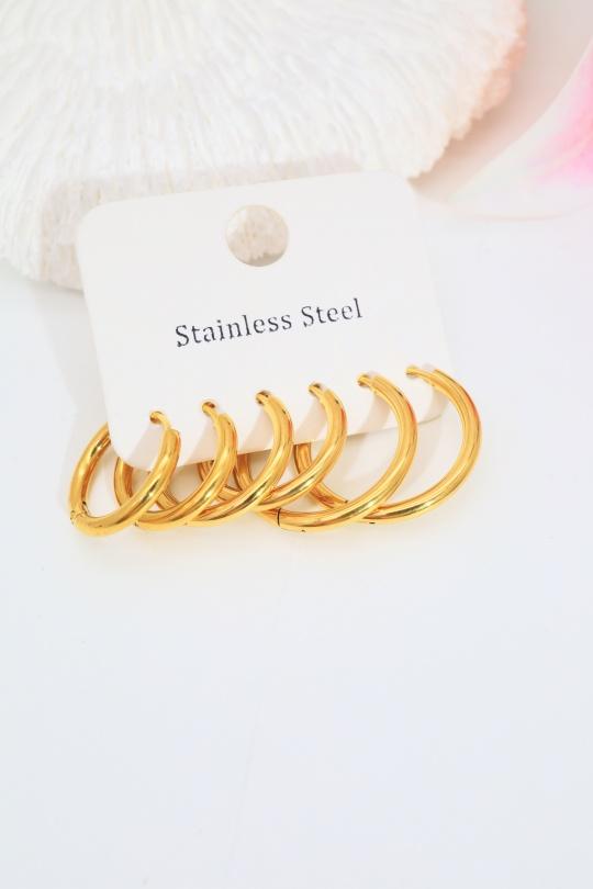 Earings Accessories Gold J'AIME GEMME S11 Efashion Paris