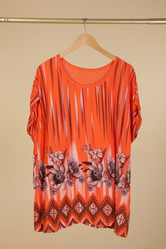 Tuniche Donna Orange CBELLE H117 Efashion Paris