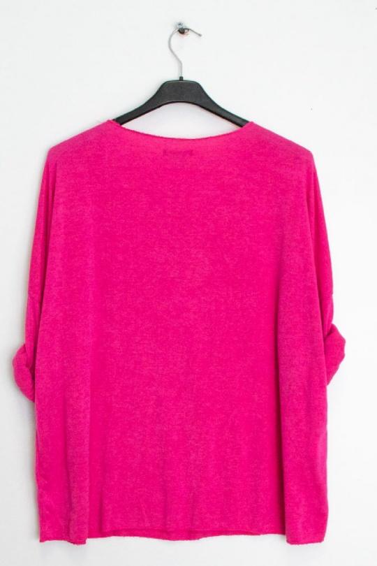 Pulls Femme Fuschia CBELLE PU201 Efashion Paris