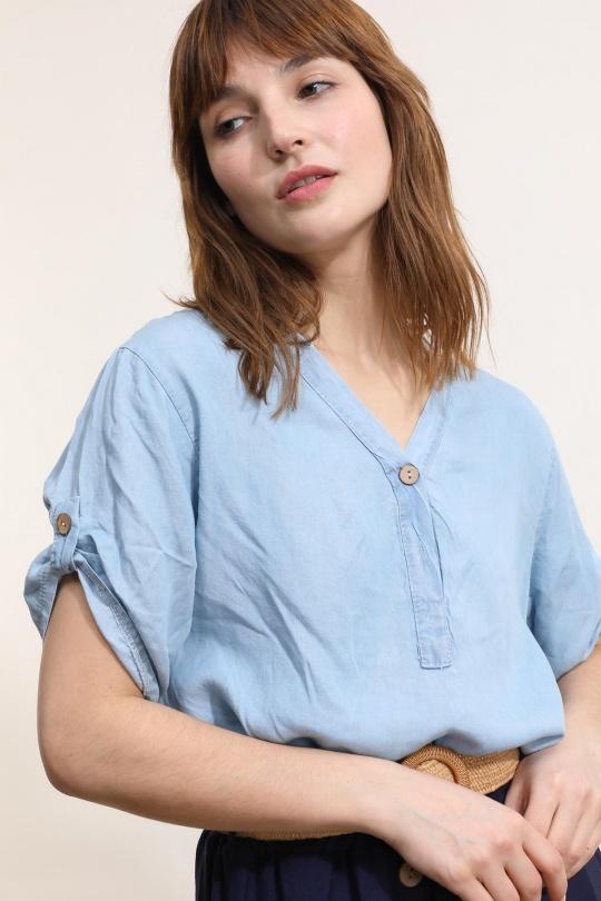 T-shirts Donna Jean blue CBELLE H216 Efashion Paris