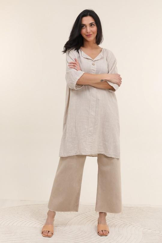 Tuniques Femme Beige CBELLE TU01 Efashion Paris