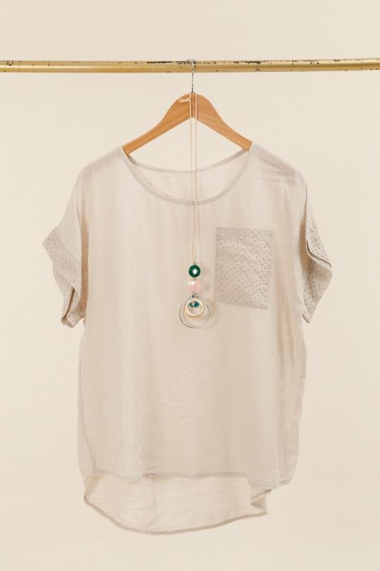 T-shirts Femme Beige CBELLE H616 Efashion Paris