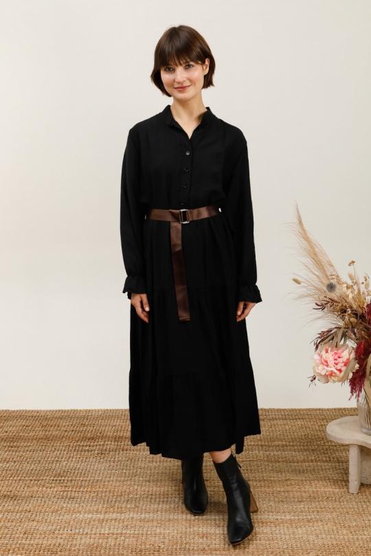 Maxi dresses Women Black CBELLE R282 Efashion Paris