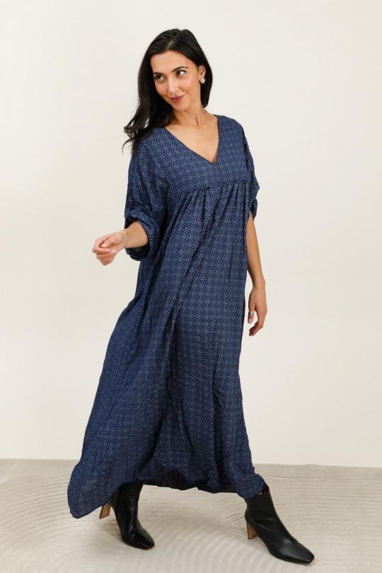 Robes longues Femme Bleu marine CBELLE R609 Efashion Paris