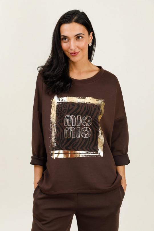 Felpa Donna Brown CBELLE SW12 Efashion Paris