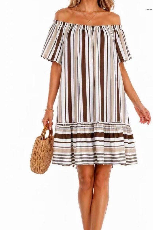 Robes mi-longues Femme Bleu ciel CBELLE TU808 Efashion Paris