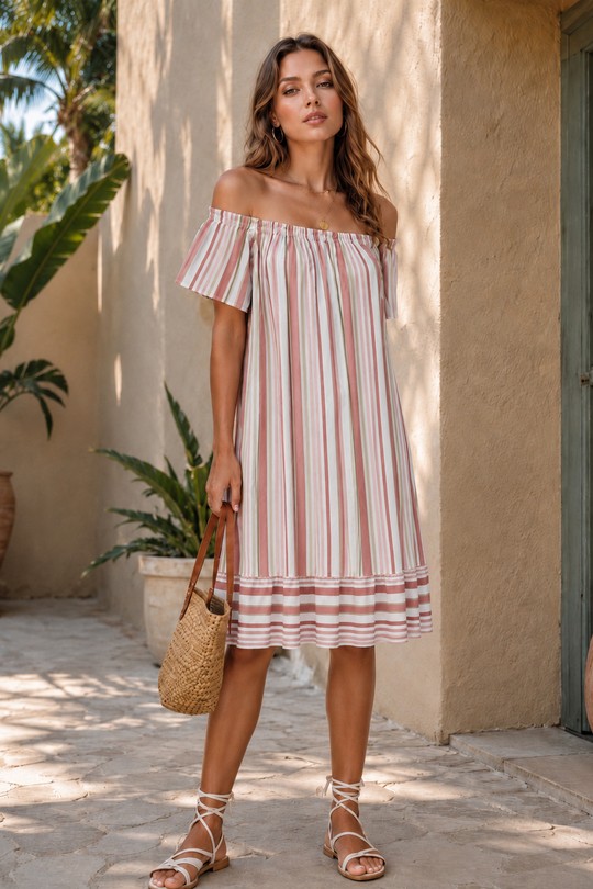 Robes mi-longues Femme Bleu ciel CBELLE TU808 Efashion Paris