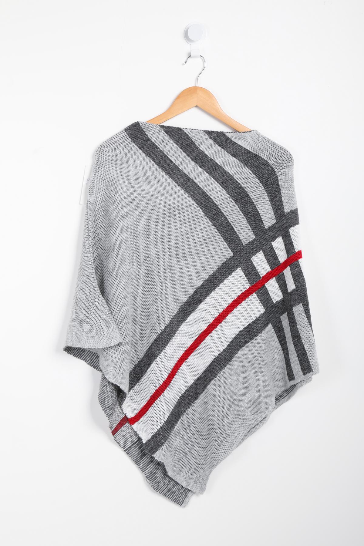 Poncho Donna Cashmere Poncho In Cashmere Per Donna - Taglia Unica