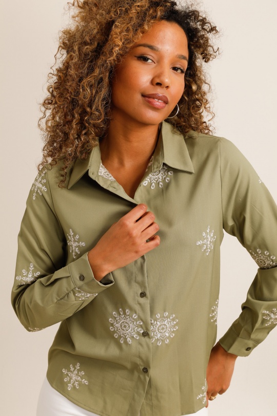 Chemises Femme Beige Unigirl GM8215 Efashion Paris