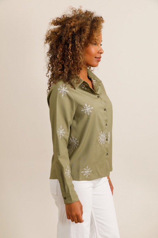 Chemises Femme Beige Unigirl GM8215 Efashion Paris