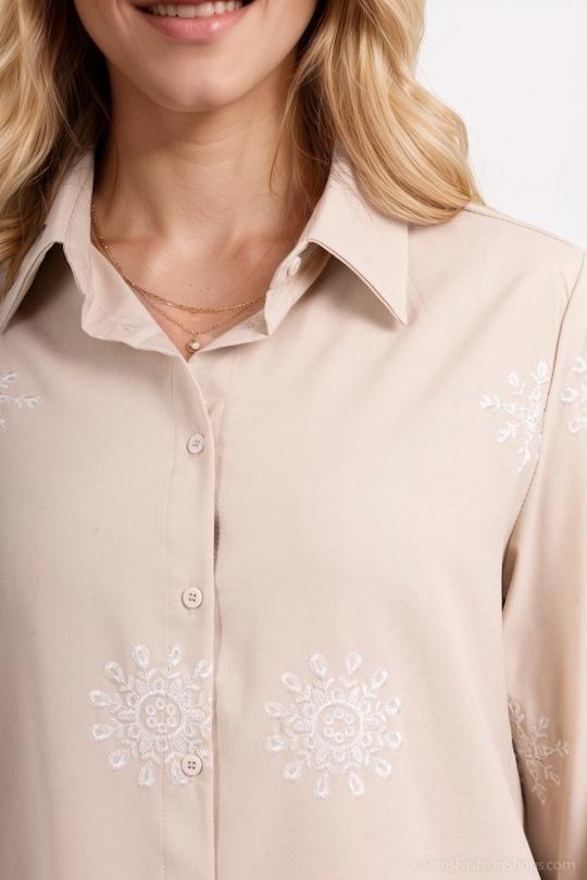 Chemises Femme Beige Unigirl GM8215 Efashion Paris