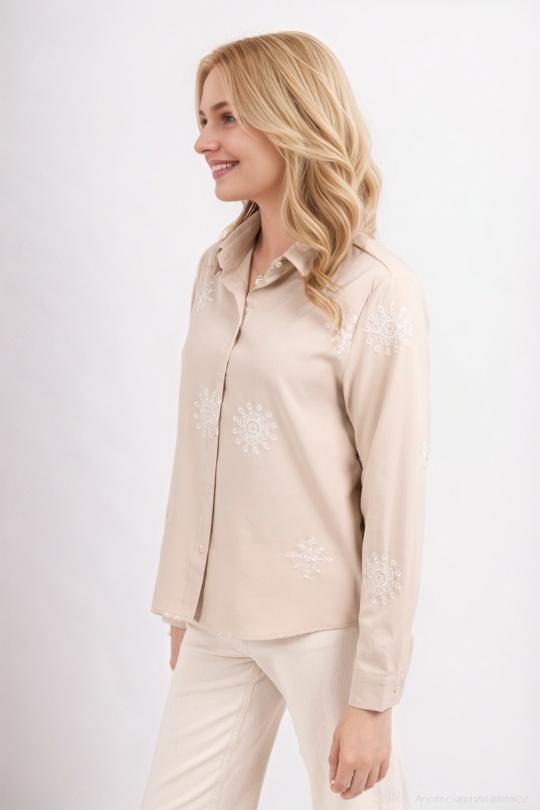 Chemises Femme Beige Unigirl GM8215 Efashion Paris