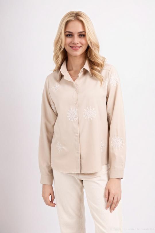 Chemises Femme Beige Unigirl GM8215 Efashion Paris