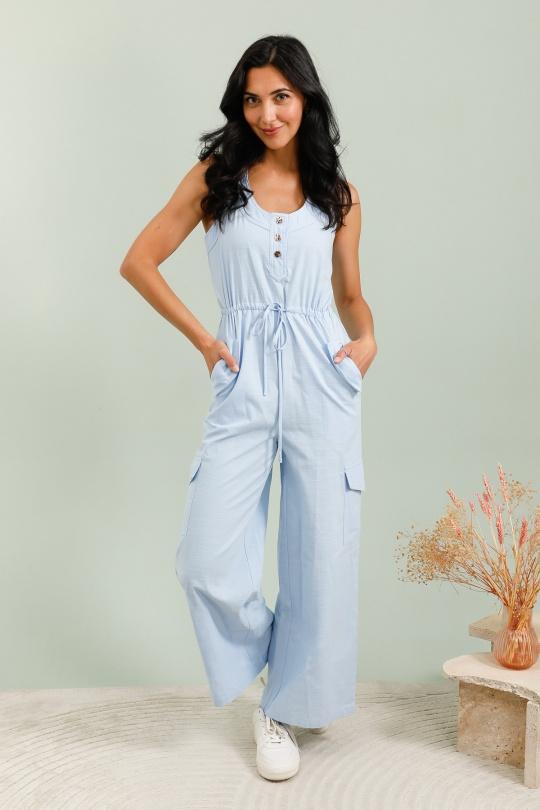 Combinaisons Femme Bleu Unigirl 18807 Efashion Paris