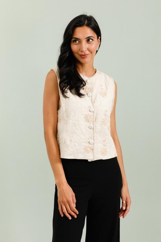 Tops Femme Beige Unigirl GZ3041 Efashion Paris