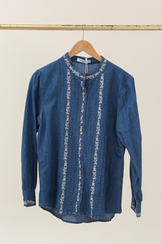 Chemises Femme Bleu jean Unigirl GZ3043 Efashion Paris