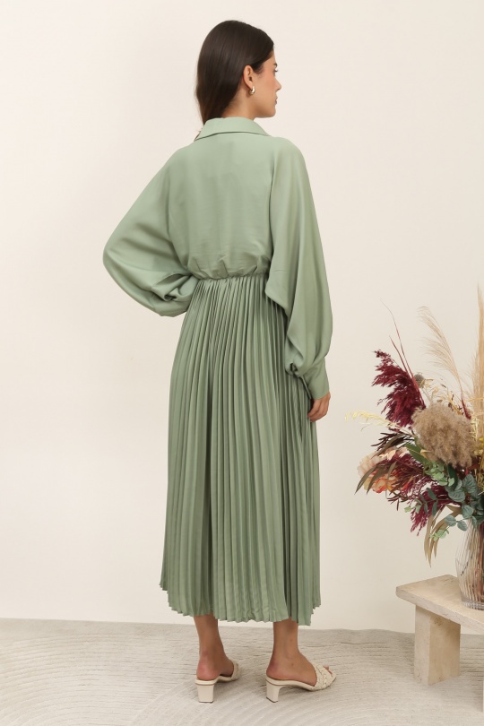 Robes longues Femme Vert Unigirl GM8275 Efashion Paris