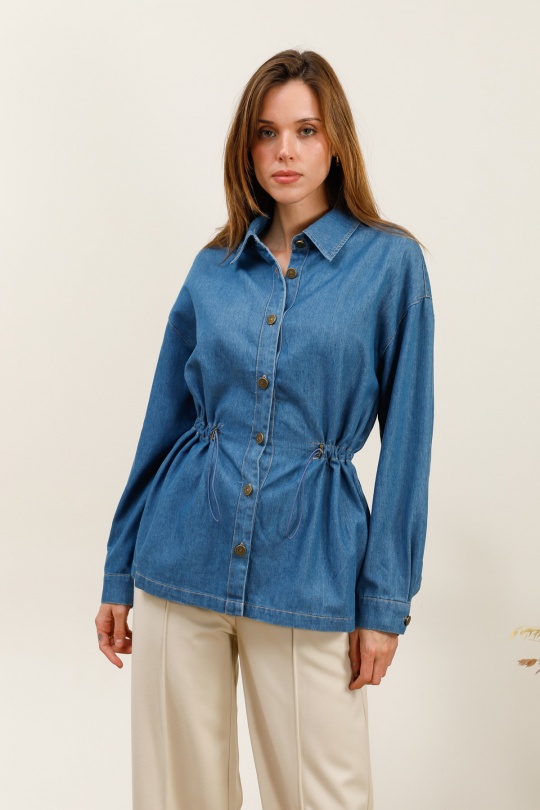 Chemises Femme Bleu jean Unigirl GM8320 Efashion Paris