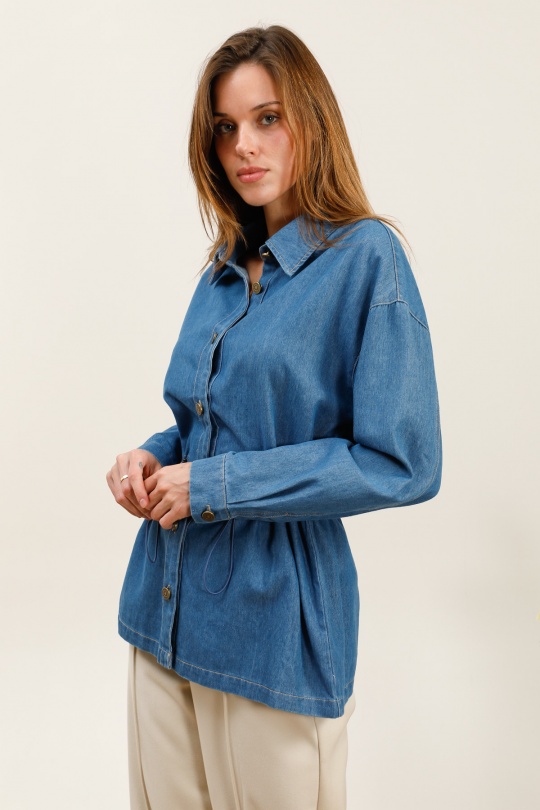 Chemises Femme Bleu jean Unigirl GM8320 Efashion Paris