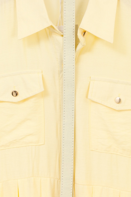 Robes mi-longues Femme Jaune Unigirl GZ3031-3 Efashion Paris