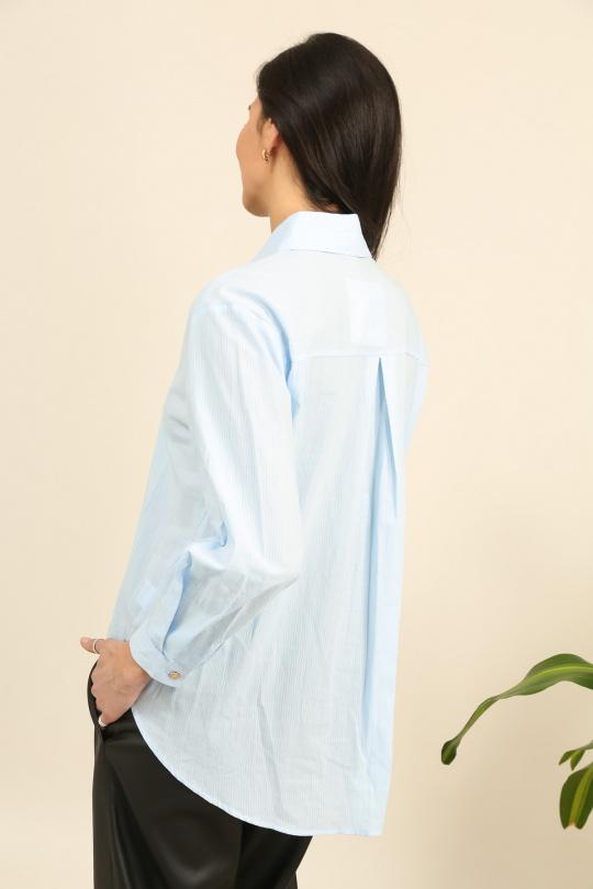 Chemises Femme Bleu Unigirl DF6013-2 Efashion Paris