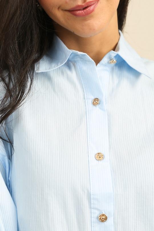 Chemises Femme Bleu Unigirl DF6013-2 Efashion Paris