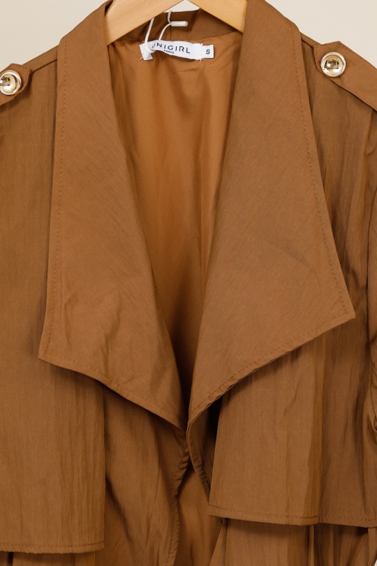 Vestes  Femme Marron clair Unigirl GZ2919-1 Efashion Paris