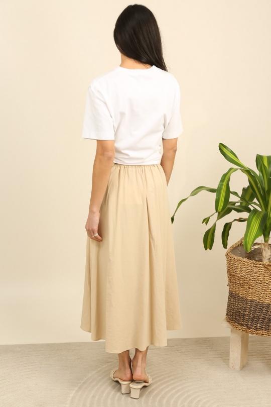 Jupes Femme Beige Unigirl GZ3048-1 Efashion Paris