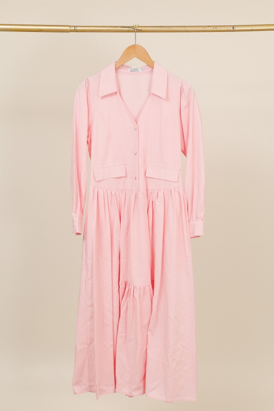 Robes longues Femme Rose Unigirl GZ3038-1 Efashion Paris