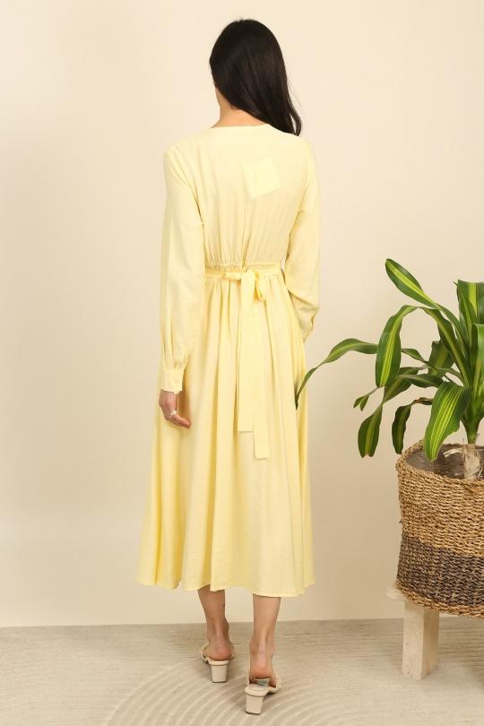 Robes longues Femme Jaune Unigirl GM8330 Efashion Paris