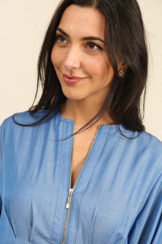 Robes longues Femme Bleu jean Unigirl GM8328 Efashion Paris