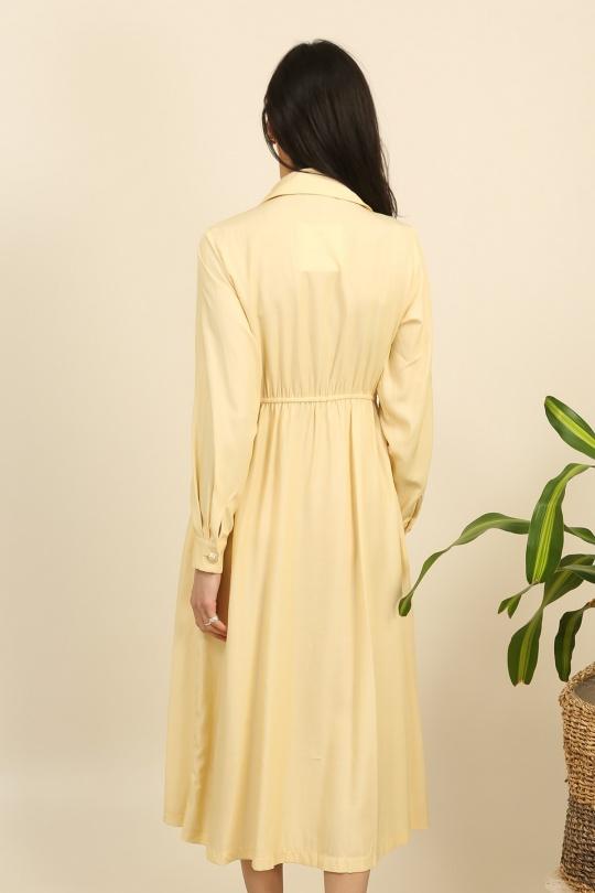 Robes mi-longues Femme Jaune Unigirl GM8329 Efashion Paris