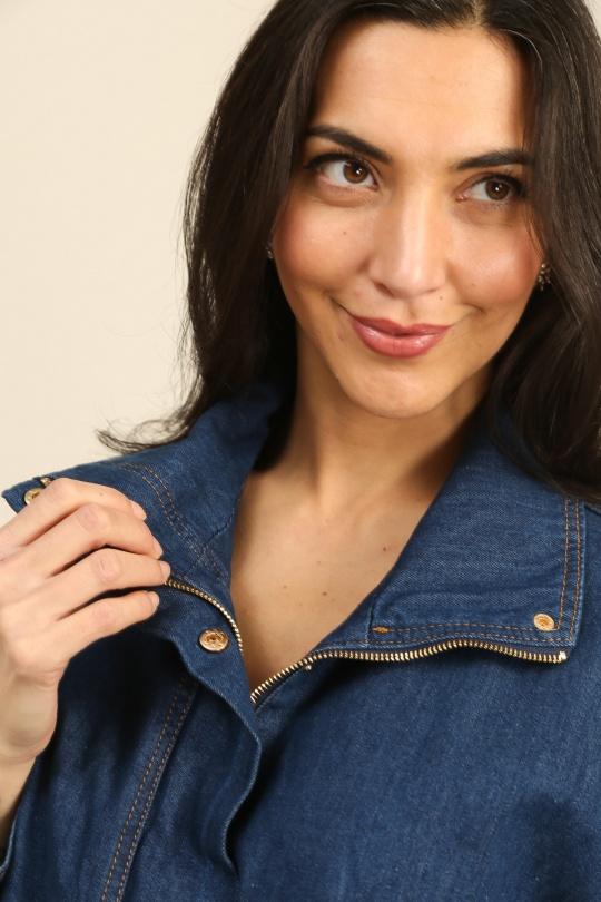 Vestes  Femme Bleu jean Unigirl GZ3049 Efashion Paris