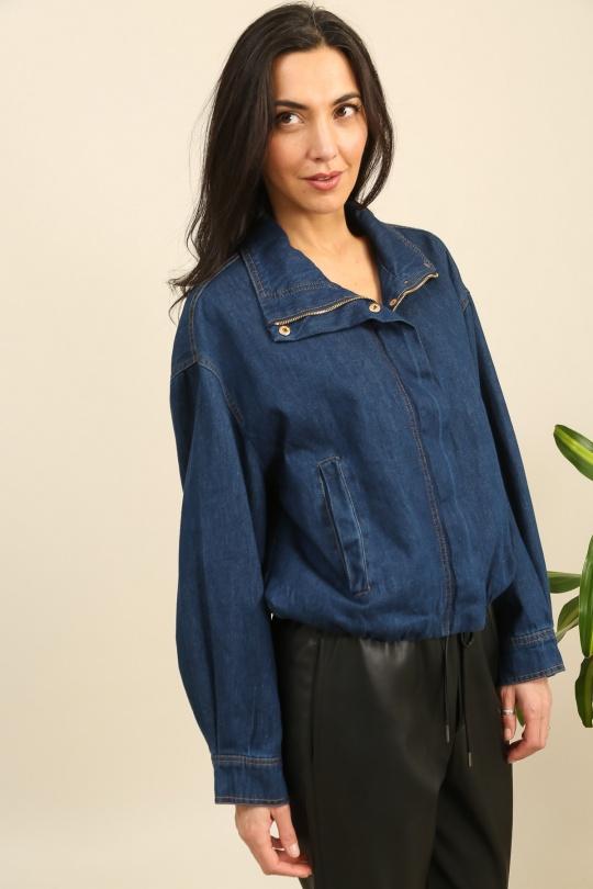 Vestes  Femme Bleu jean Unigirl GZ3049 Efashion Paris