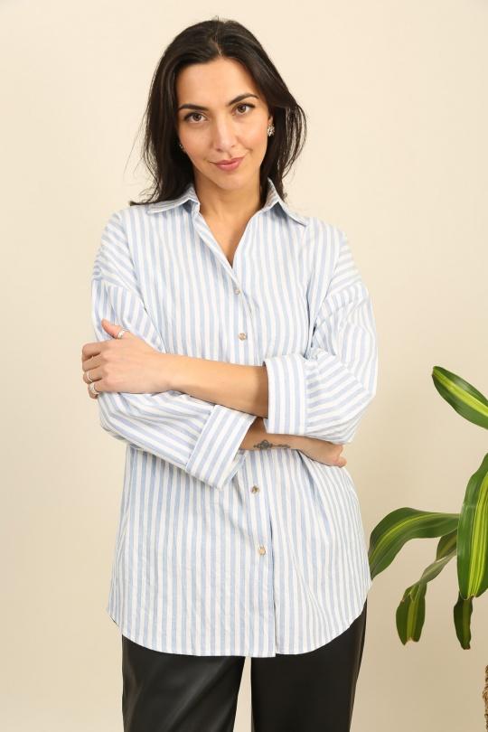 Chemises Femme Bleu ciel Unigirl GZ3057 Efashion Paris