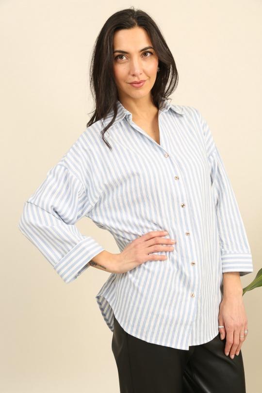 Chemises Femme Bleu ciel Unigirl GZ3057 Efashion Paris