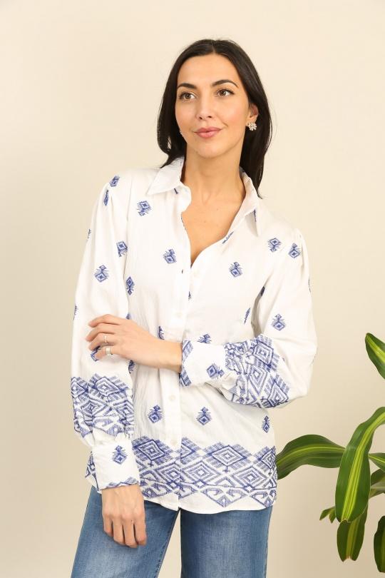 Chemises Femme Blanc Unigirl FY006 Efashion Paris