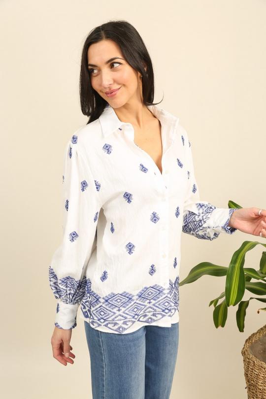 Chemises Femme Blanc Unigirl FY006 Efashion Paris