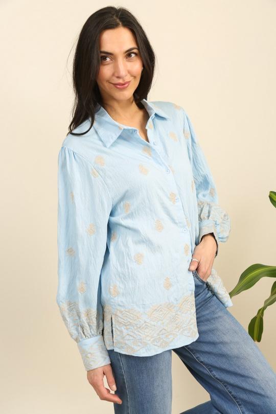 Chemises Femme Blanc Unigirl FY006 Efashion Paris