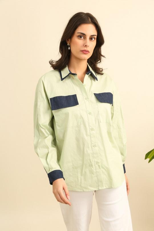 Chemises Femme Vert clair Unigirl GZ3050 Efashion Paris