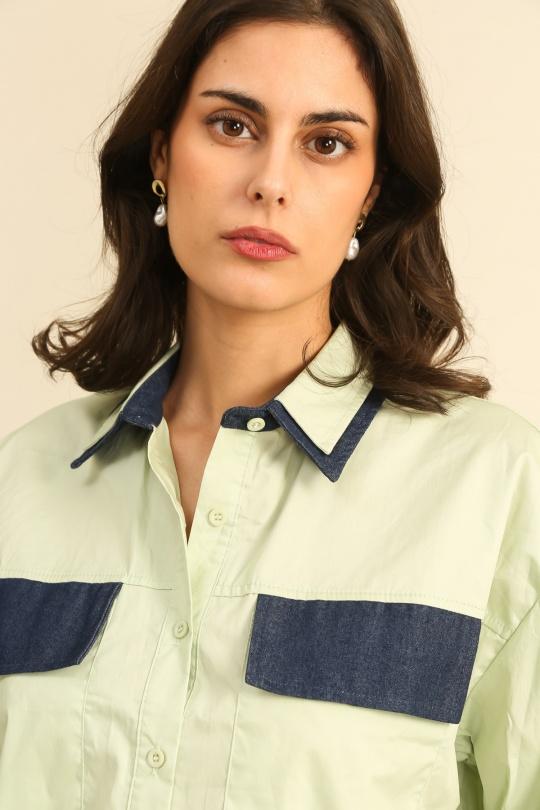 Chemises Femme Vert clair Unigirl GZ3050 Efashion Paris