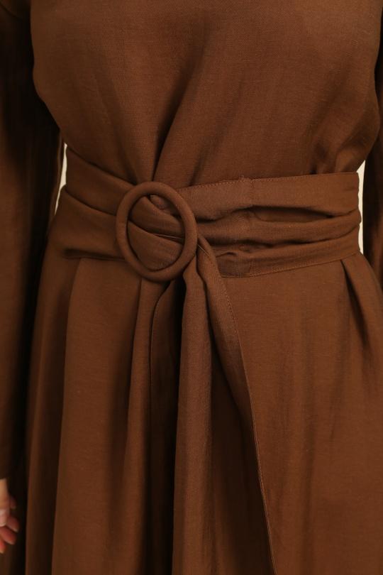 Robes longues Femme Marron clair Unigirl GM8363 Efashion Paris