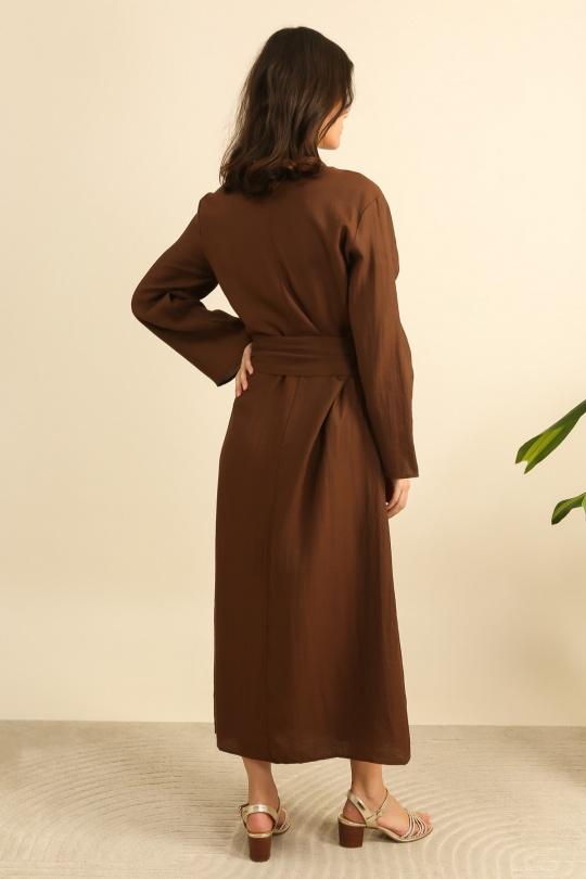 Robes longues Femme Marron clair Unigirl GM8363 Efashion Paris