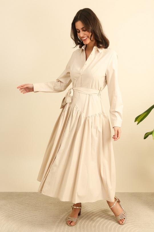 Robes longues Femme Beige Unigirl GM8351 Efashion Paris