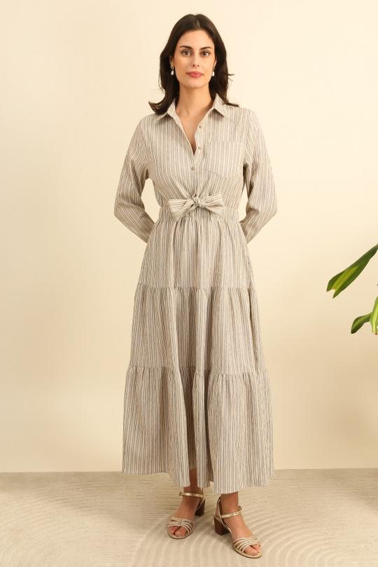 Robes longues Femme Marron clair Unigirl GM8339 Efashion Paris