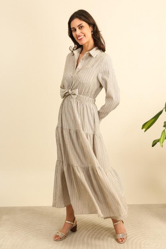 Robes longues Femme Beige Unigirl GM8339 Efashion Paris