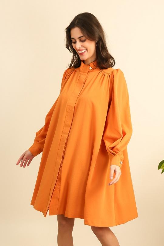 Robes mi-longues Femme Orange Unigirl GM8336 Efashion Paris