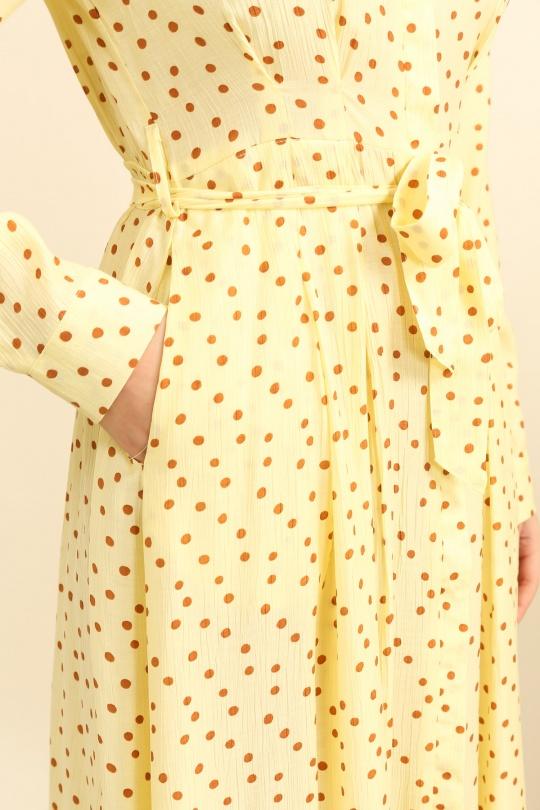 Robes longues Femme Jaune Unigirl GM8235-11 Efashion Paris