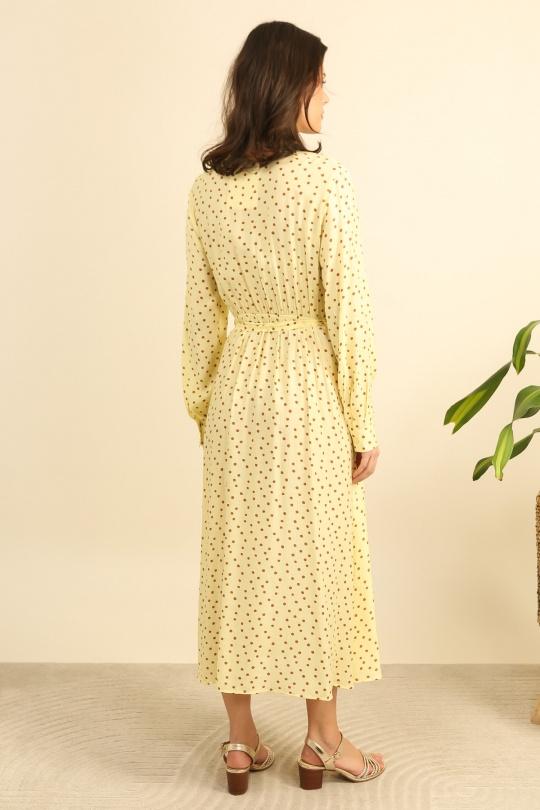 Robes longues Femme Jaune Unigirl GM8235-11 Efashion Paris