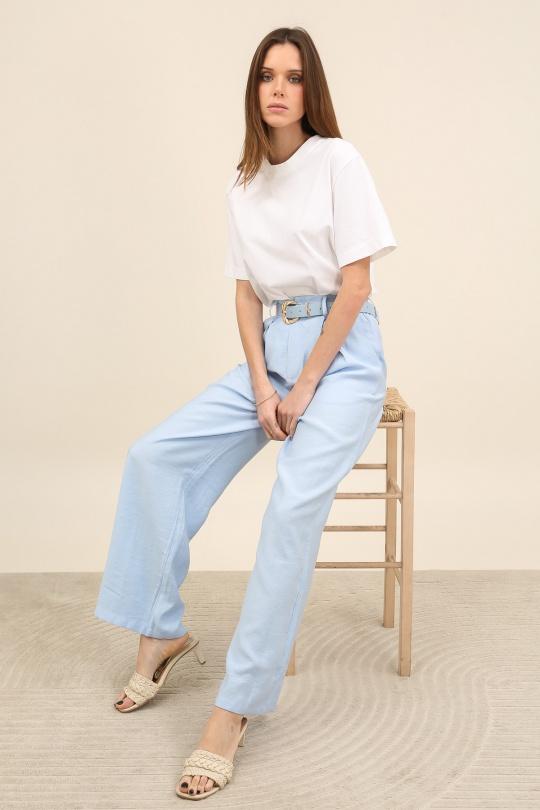 Pantalons Femme Bleu ciel Unigirl DG88008 Efashion Paris